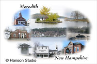 Meredith, NH - Collage #3 - Winter